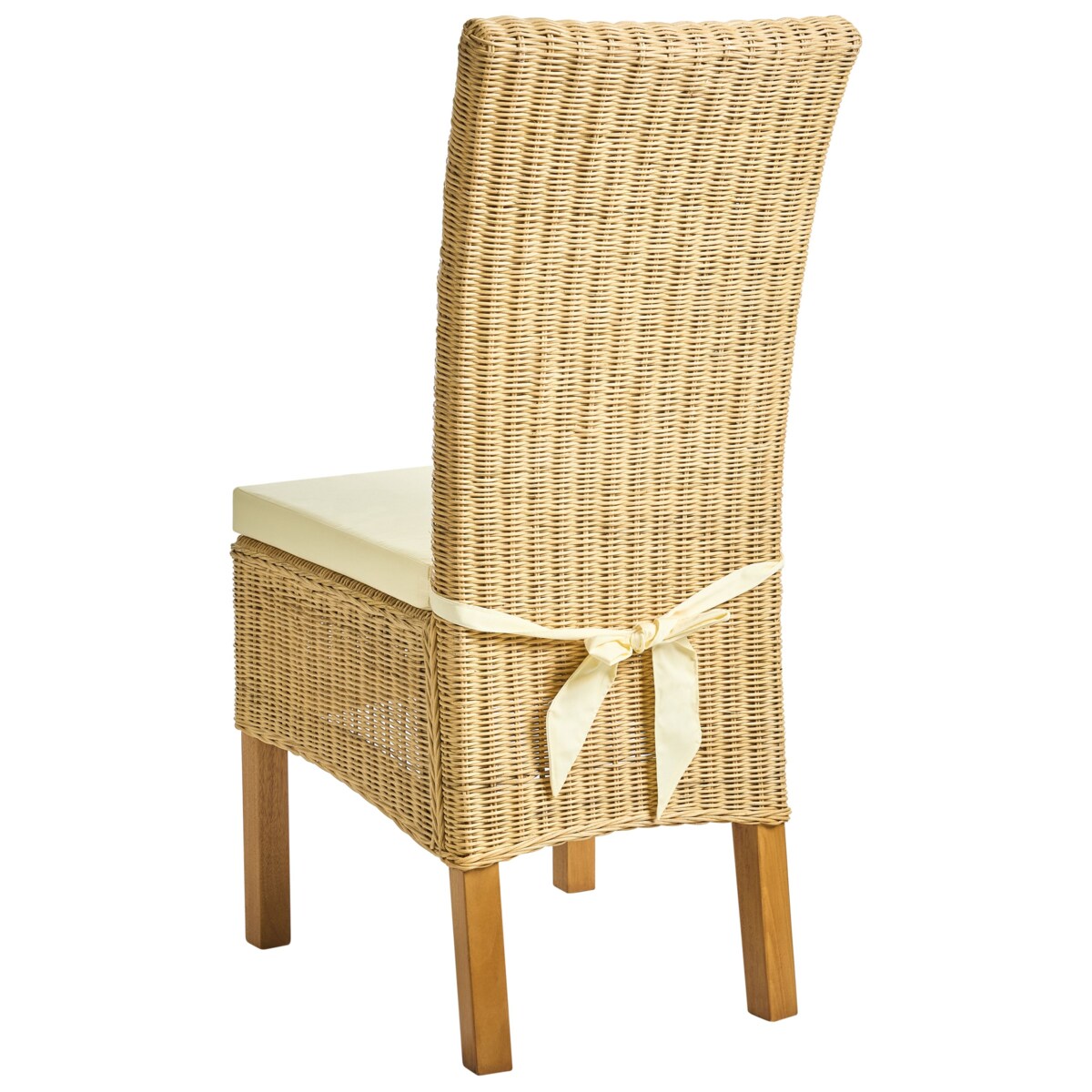 Zestaw 2 krzeseł do jadalni ANDES Rattan Naturalny