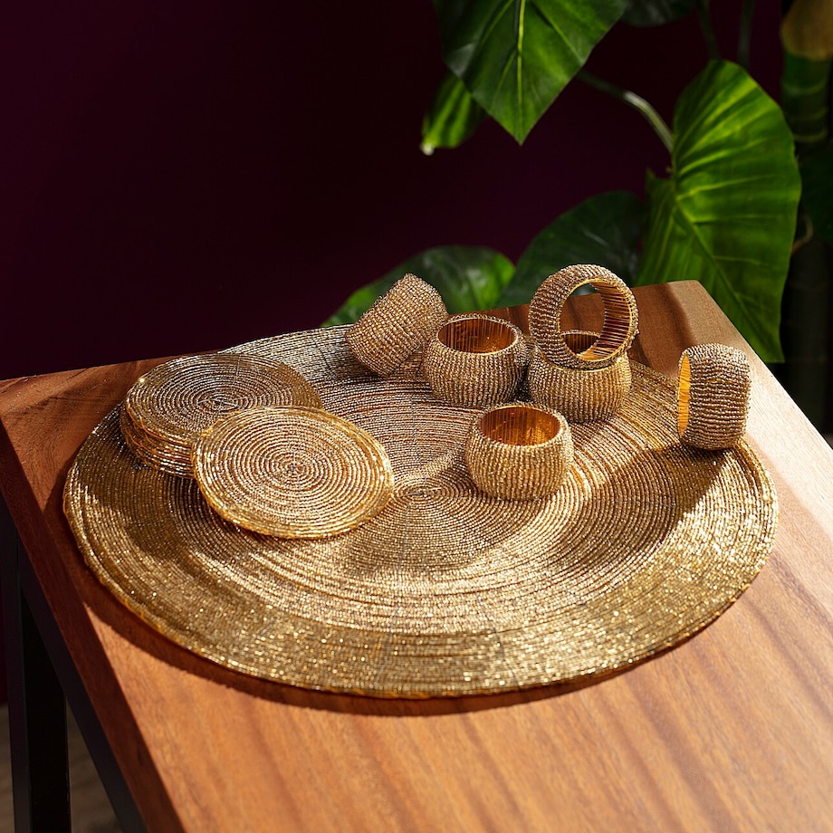 Podkładka dekoracyjna Gold, 35 cm