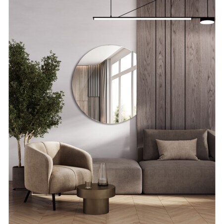 Lustro ścięte koło XXL 84x100 cm