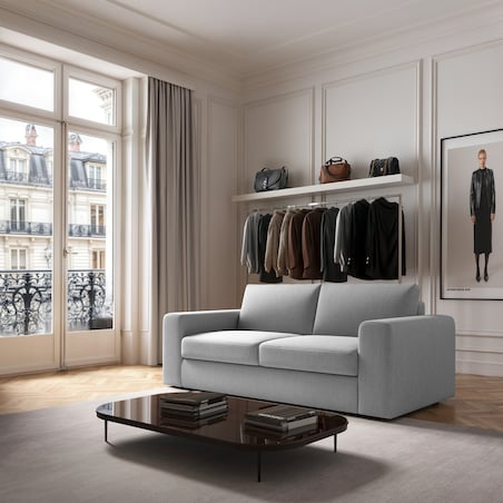 Sofa 3 osobowa Baga jasno szara