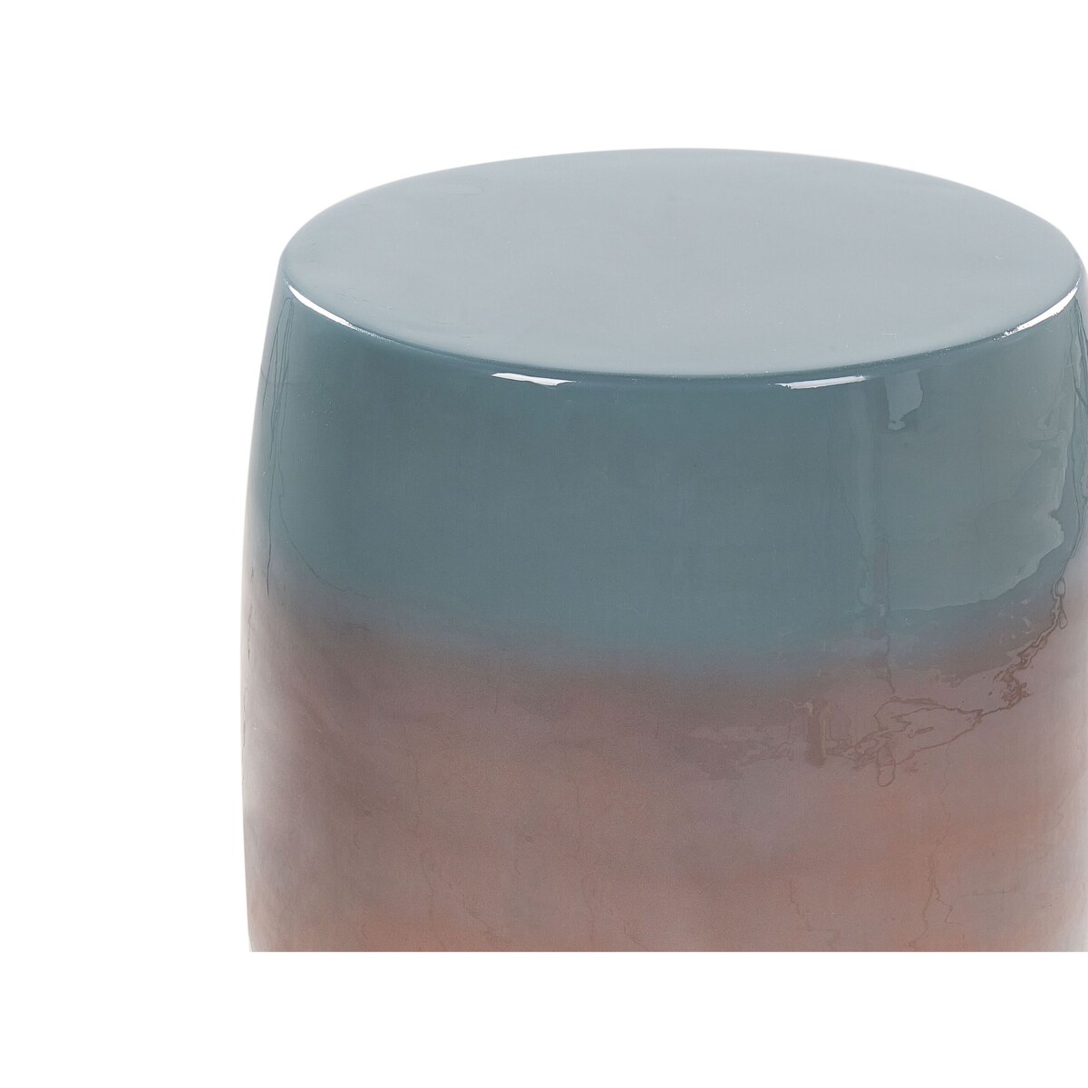 Stolik pomocniczy złoty brąz z niebieskim FRAGUITA