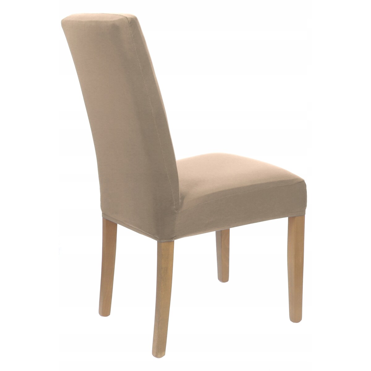 POKROWIEC NA KRZESŁO BEŻOWY ELASTYCZNY [21DB]