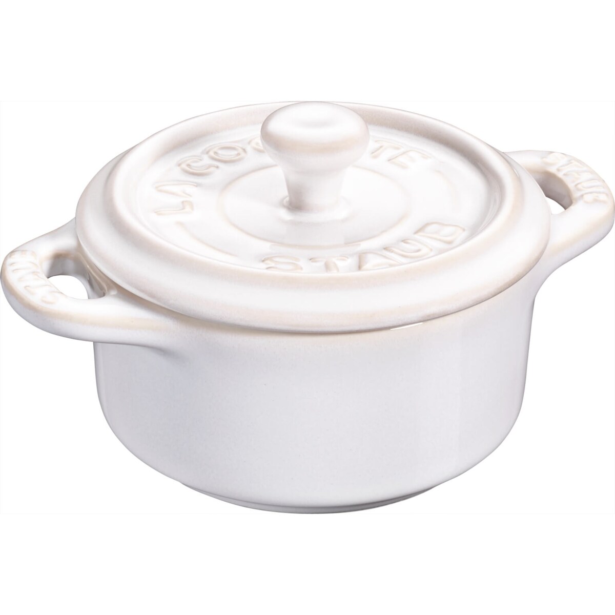 Staub Mini Cocotte Okrągły - 200 ml, Kość słoniowa