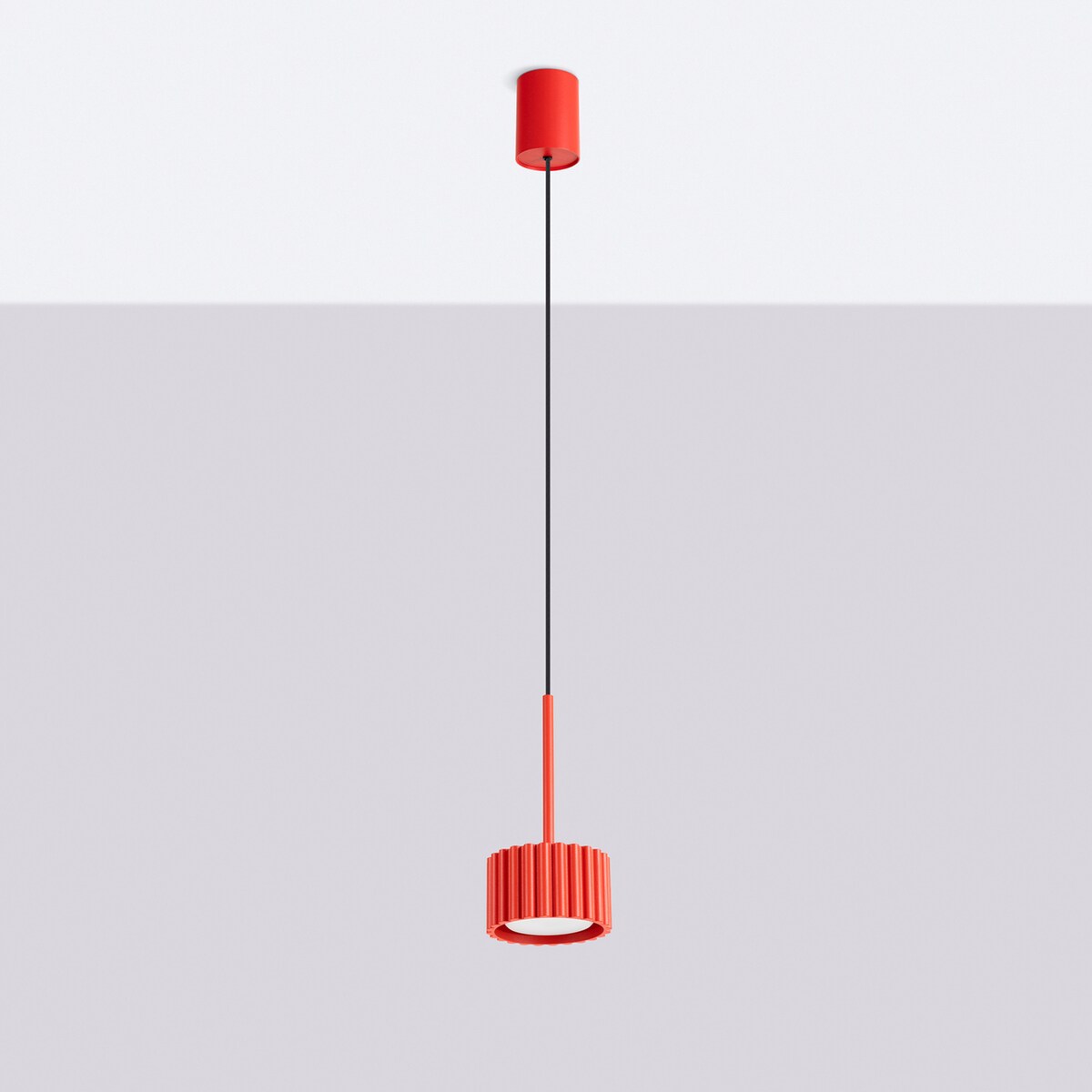 Lampa wisząca AURA 1 czerwona Gx53