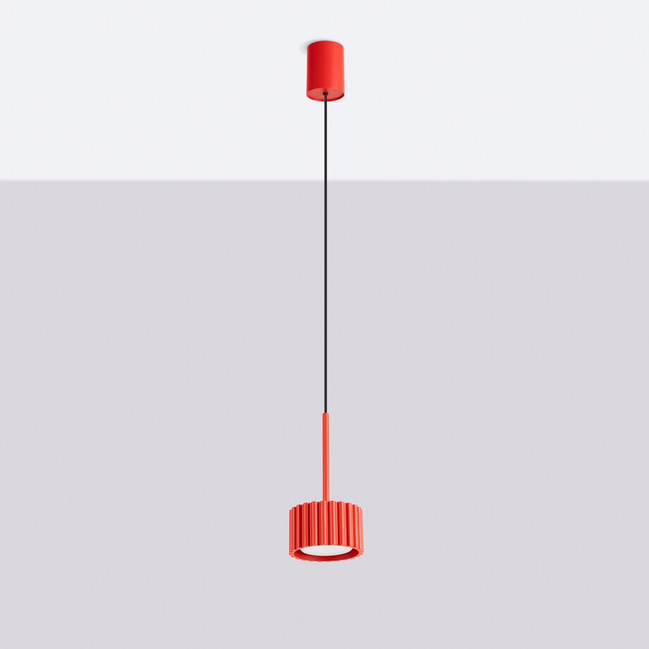 Lampa wisząca AURA 1 czerwona Gx53