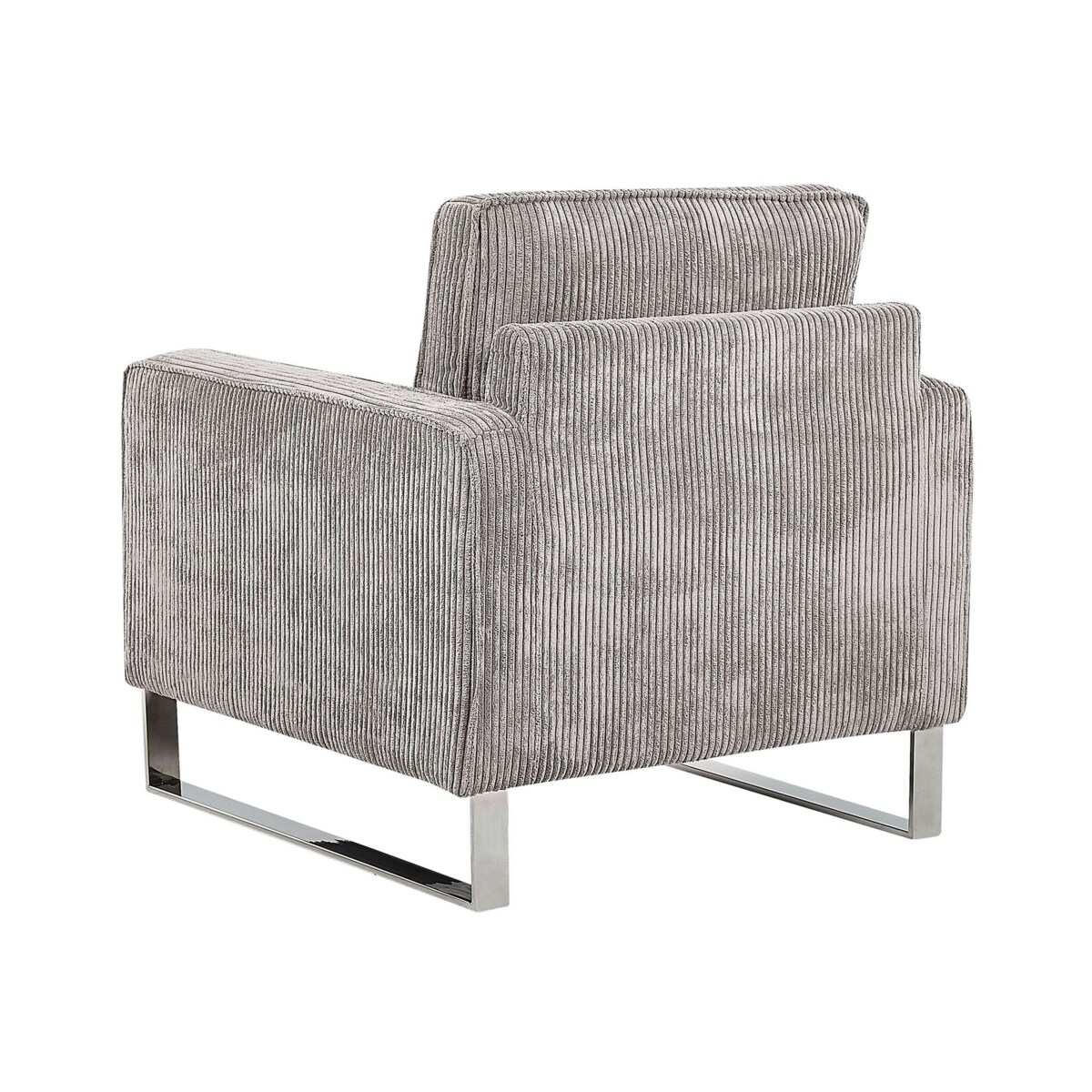 Fotel sztruksowy szary VIND