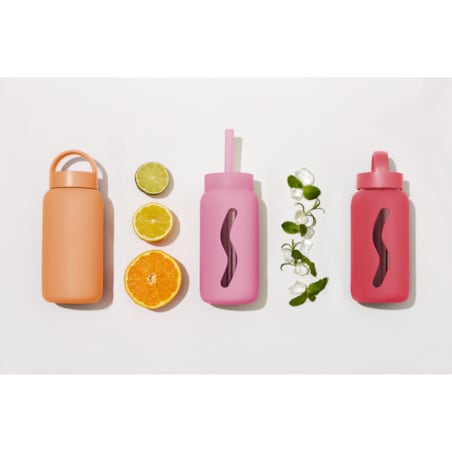MUUKI DAILY BOTTLE szklana butelka na wodę 720 ml, Tropical Papaya