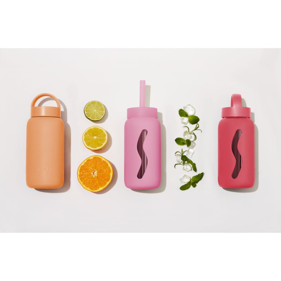 MUUKI DAILY BOTTLE szklana butelka na wodę 720 ml, Tropical Papaya
