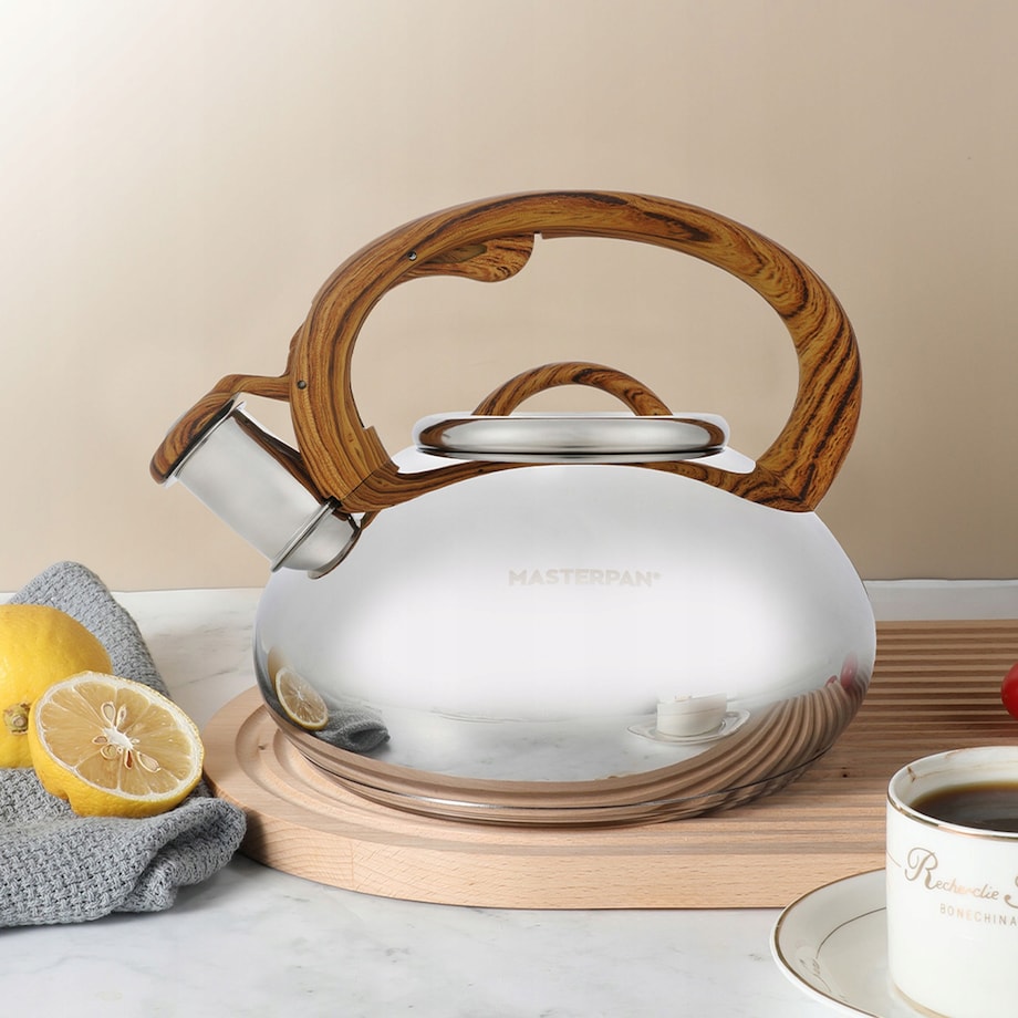 Czajnik Z Gwizdkiem Mały Tradycyjny Stal Nierdzewna 2L Na Indukcję Gaz