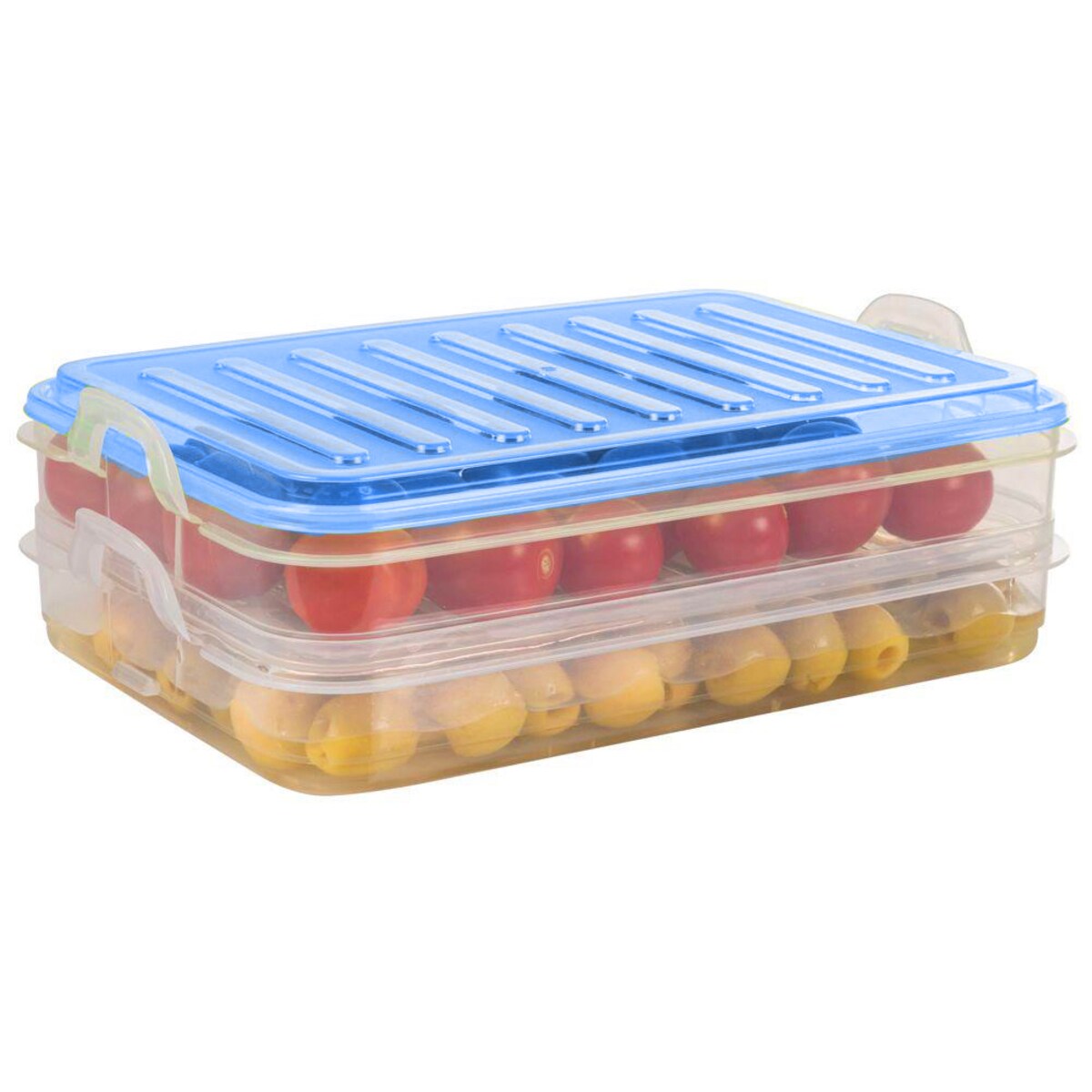 Pojemnik Do Lodówki Na Wędliny Ser Warzywa Do Przechowywania 2 Poziomowy