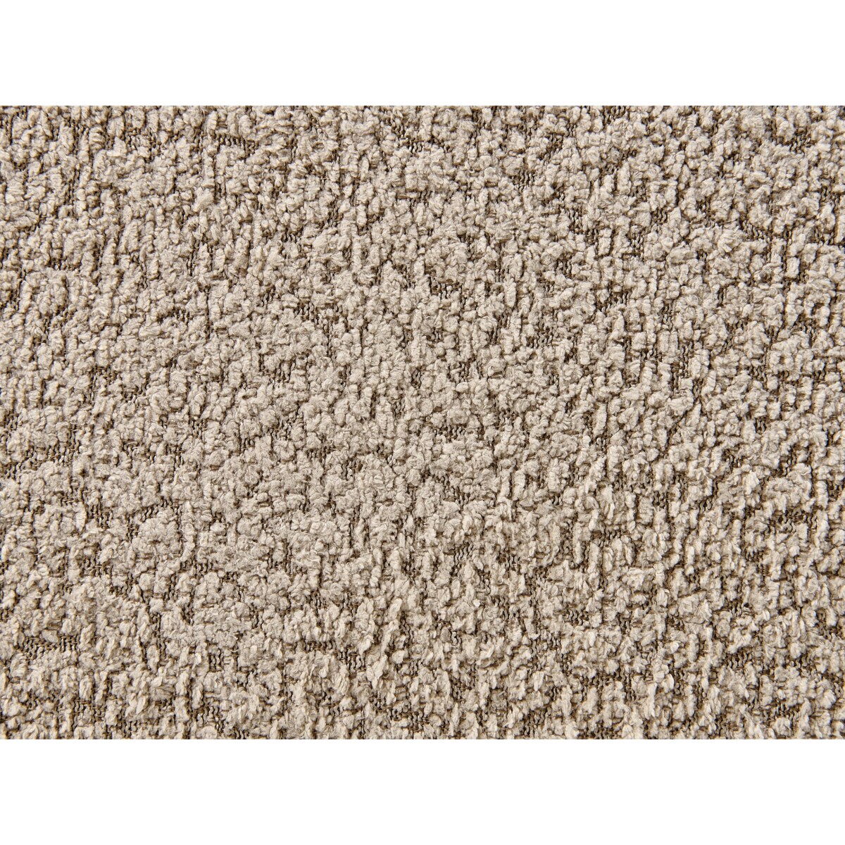Łóżko boucle 160 x 200 cm beżowoszare MIRANDE