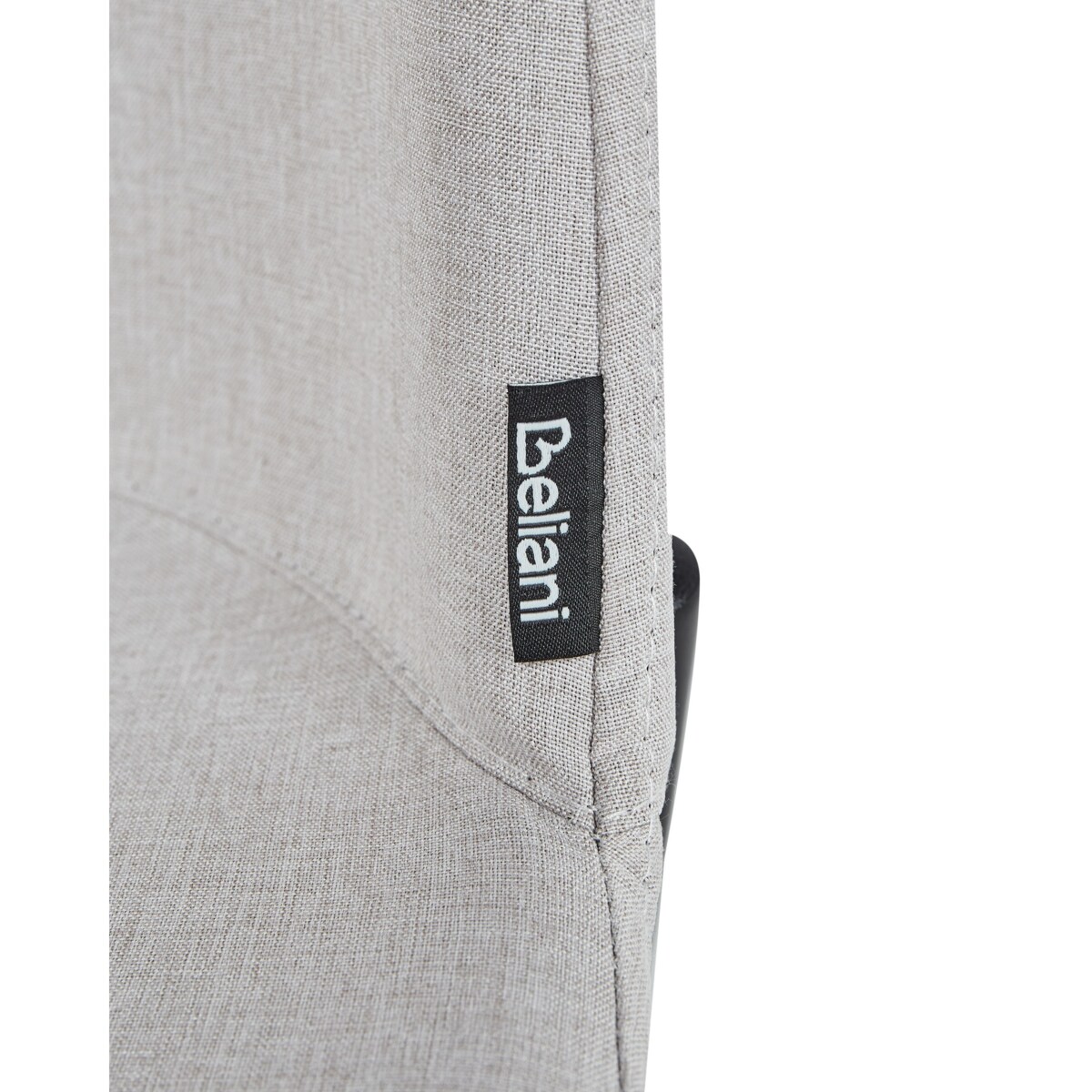 Krzesło do jadalni ESBON Zestaw 2 Tkanina Złamana biel