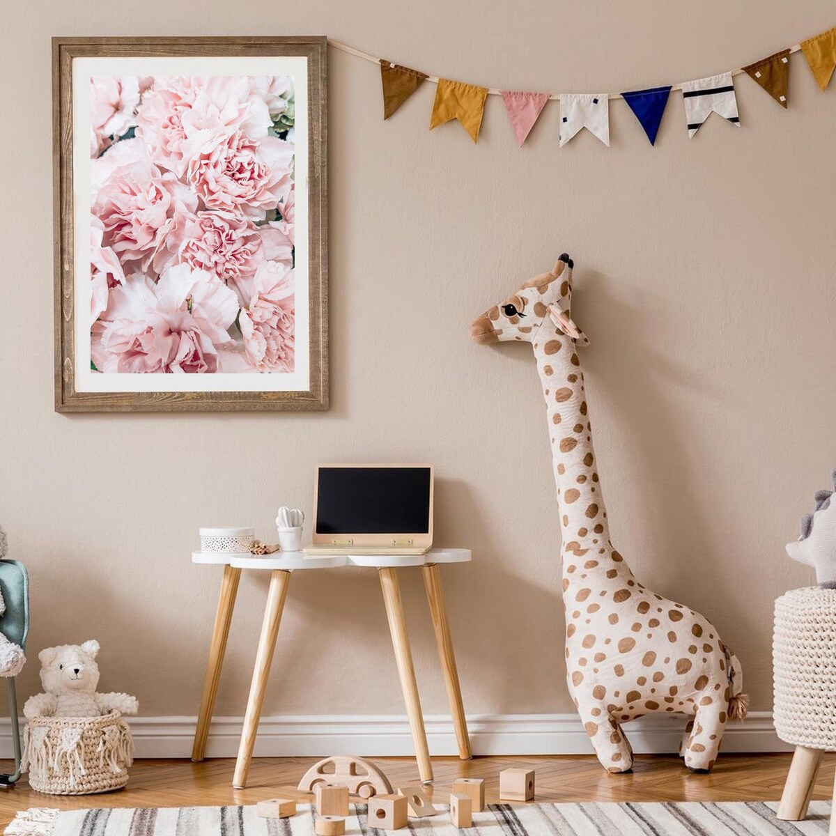 Poster Story, Plakat, Obraz - Pudrowe Piwonie, wymiary 21 x 30 cm