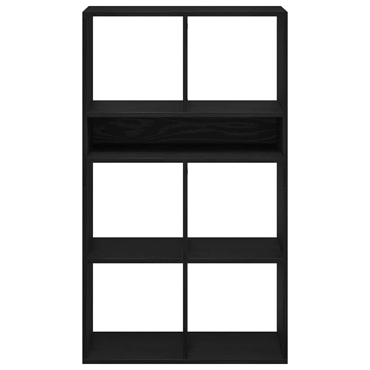 vidaXL Regał na książki, czarny, 66x31x112 cm, materiał drewnopochodny