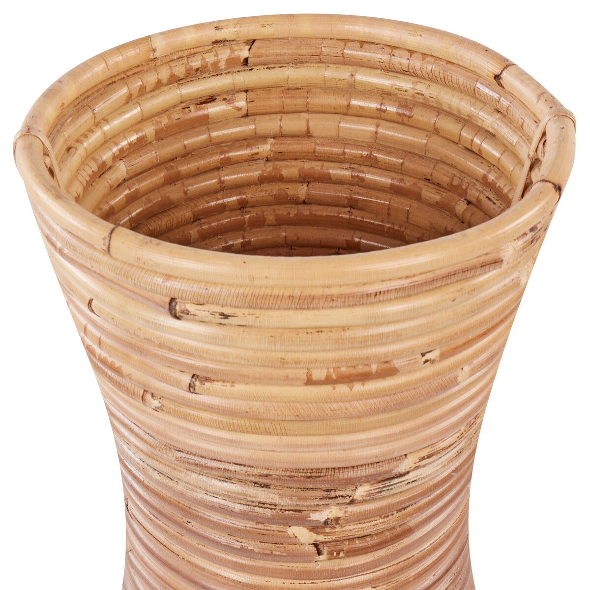 Wazon dekoracyjny TRINISA Rattan 70 cm Naturalny
