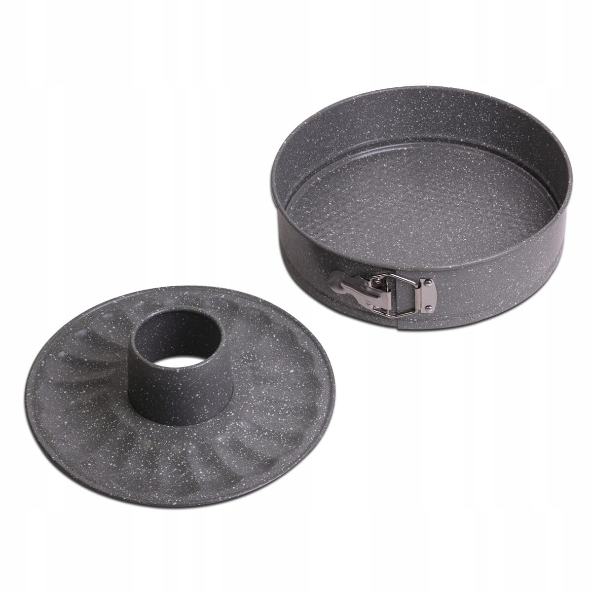 Forma blacha zestaw do pieczenia ciasta babki + tortownica 26cm 2 kolory KAMILLE