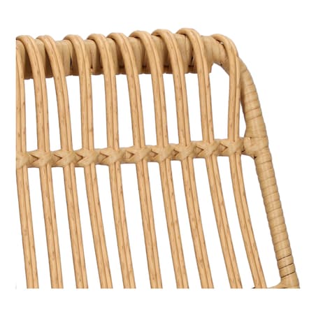 KRZESŁO Surabaya Z TECHNORATTANU czarne stalowe nogi