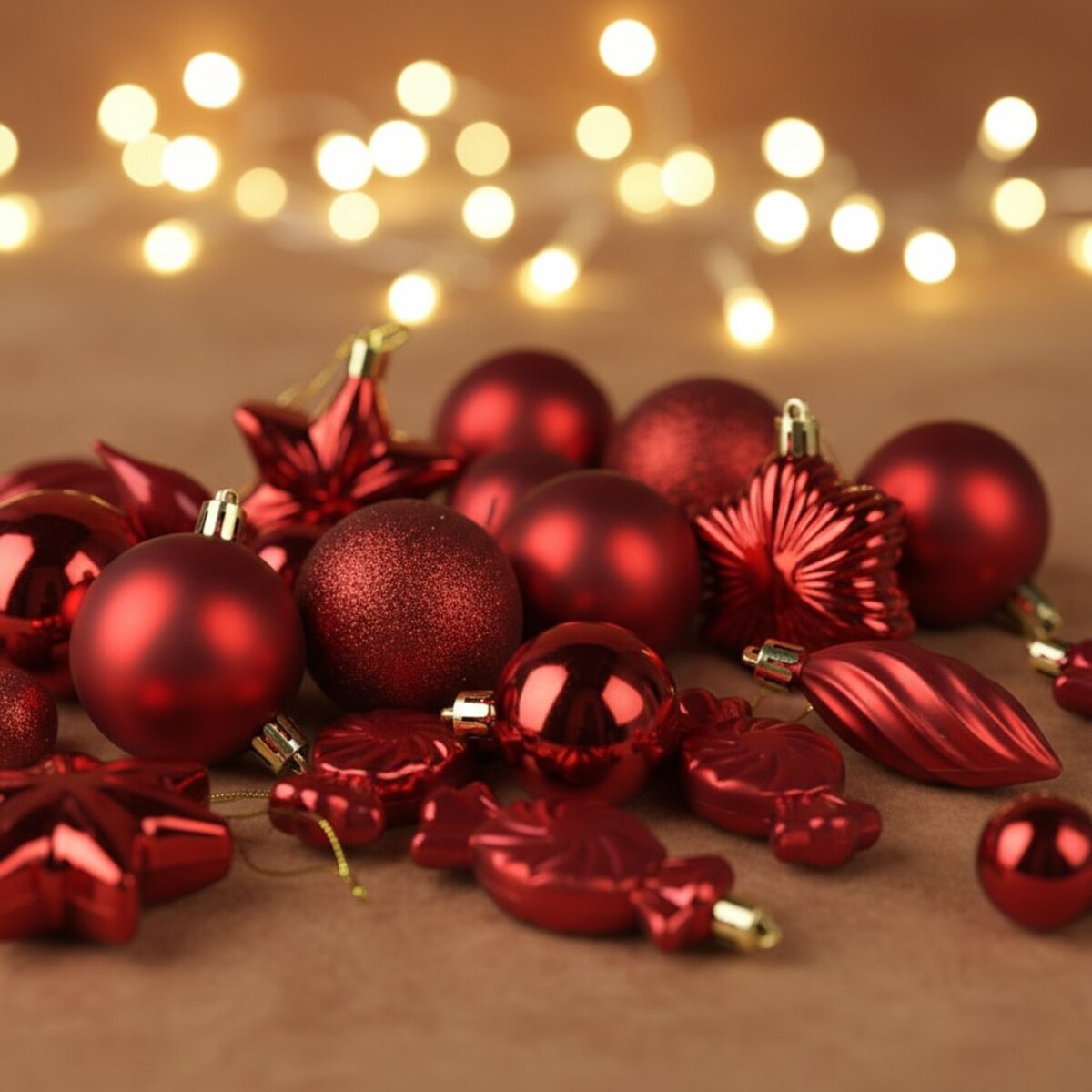 Zestaw ozdób na choinkę, różne kształty i rozmiary, 32 szt.
