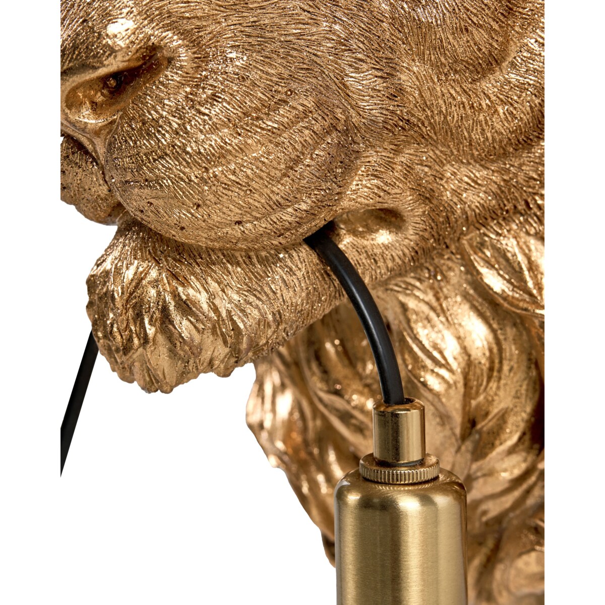 Lampa ścienna Lew SIMBA Złoty