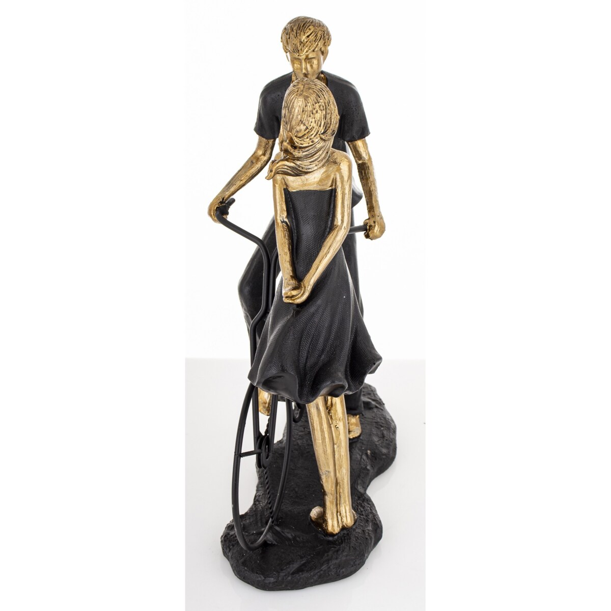 Dekoracja - figurka 26,5x25x10 cm PARA - z rowerem