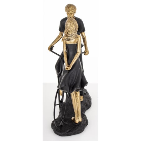 Dekoracja - figurka 26,5x25x10 cm PARA - z rowerem