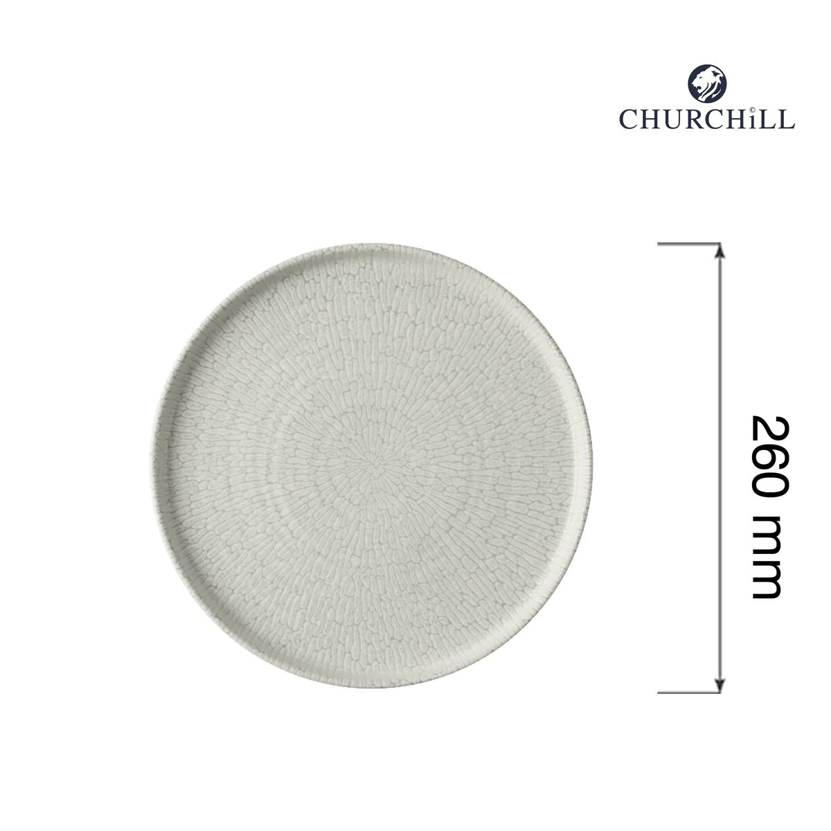 Talerz płytki z rantem Delta Grey, 260mm