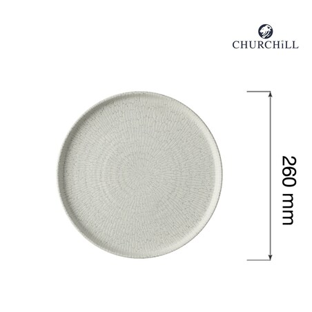 Talerz płytki z rantem Delta Grey, 260mm