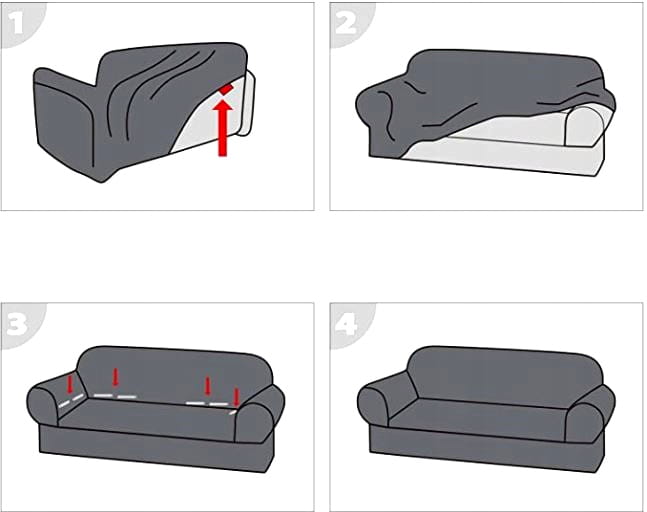 POKROWIEC NA KANAPĘ BEŻ KASZMIROWY WELUR 4 OSOBOWY [44W-BKA]