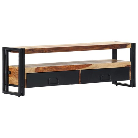 vidaXL Szafka pod TV, 120 x 30 x 40 cm, lite drewno akacjowe