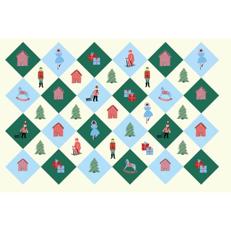 Poduszka świąteczna - Retro święta 40x60 cm