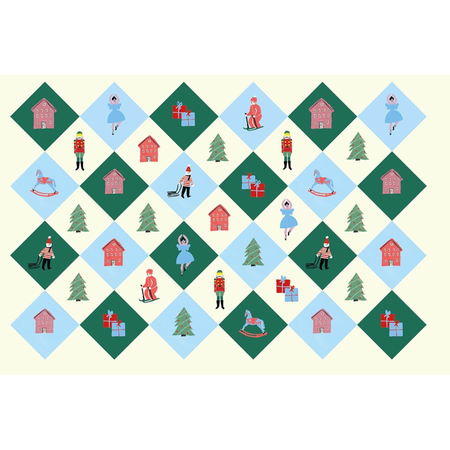 Poduszka świąteczna - Retro święta 40x60 cm