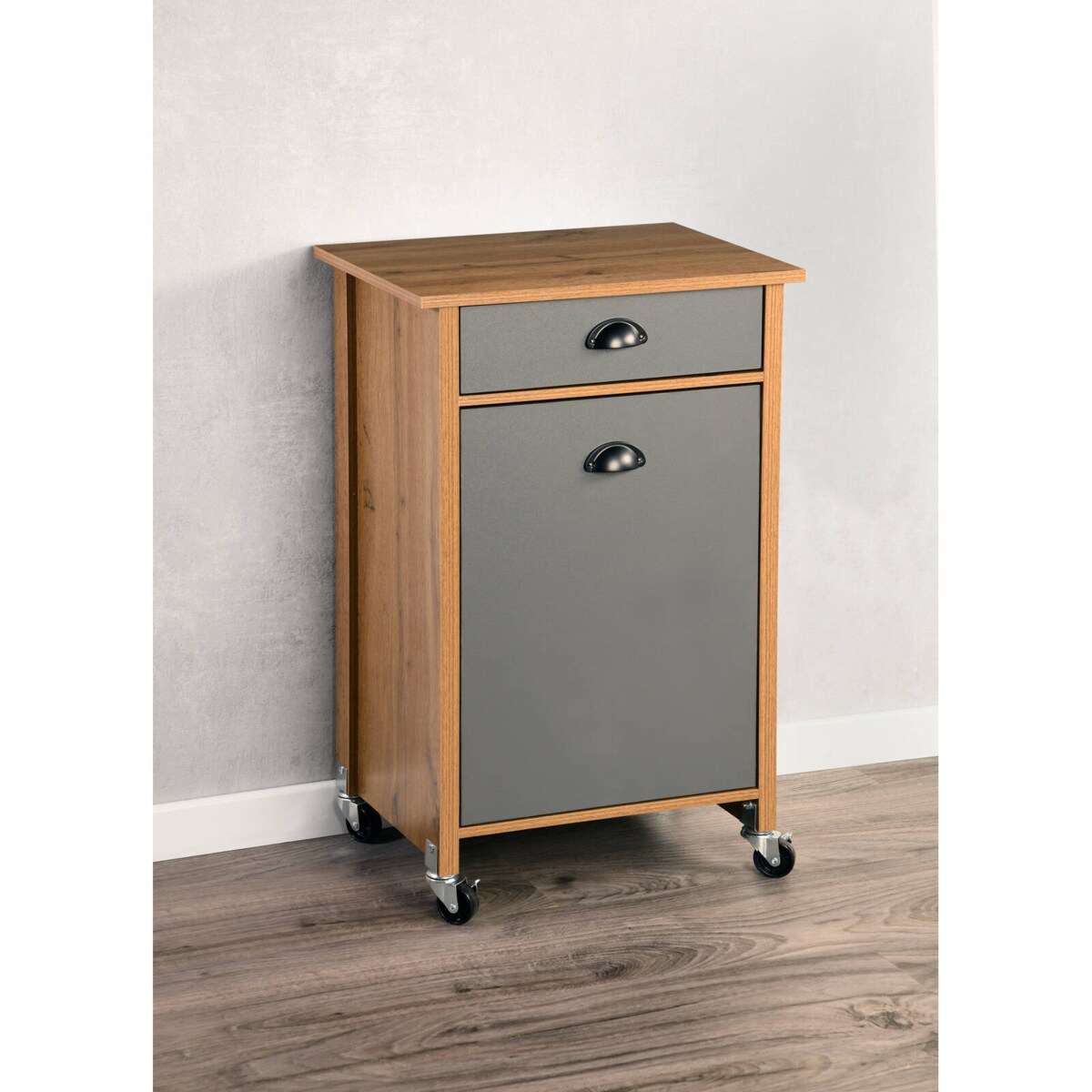 Barek kuchenny z koszami do segregacji, 79 x 50 x 37 cm