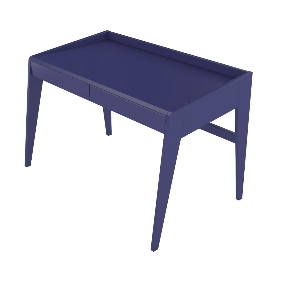 Drewniane bukowe biurko / toaletka z szufladami Visby LISA / kolor granat szlachetny