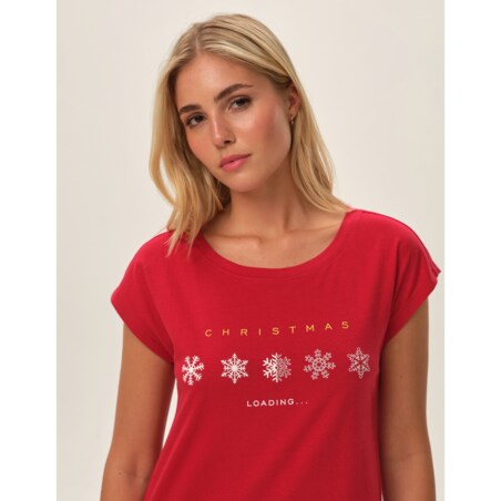 Koszulka Feli 42708-33X Czerwony, L