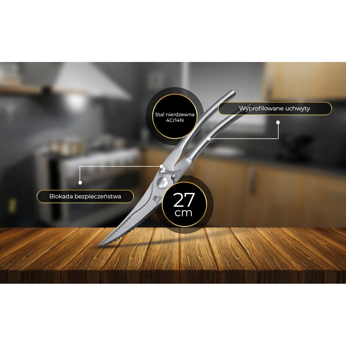 Shiori Chikin nożyce do drobiu 310UNIW