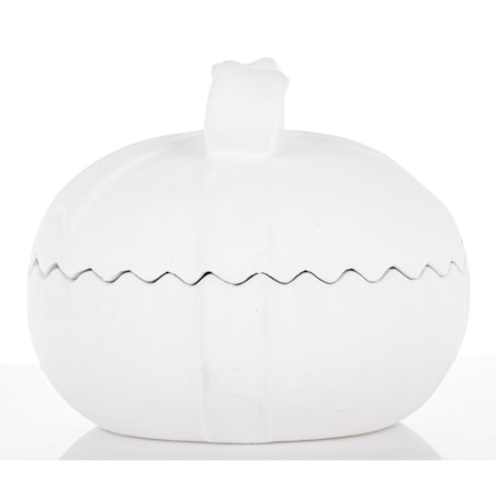 Dekoracja - jajko ceramiczne 13x16x12,5 cm otwierany szary pojemnik