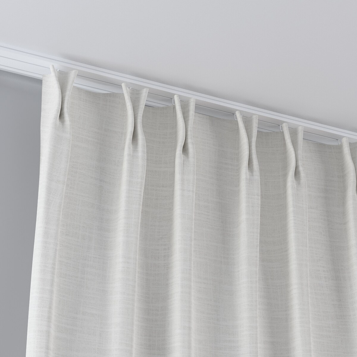 Zasłona na haczykach flex podwójnych 130x260 ecru