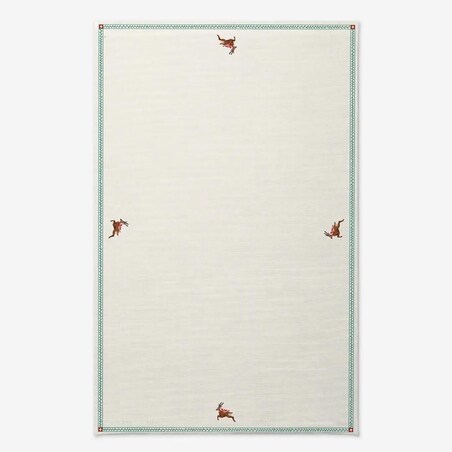 Obrus świąteczny - retro renifer - 140x220