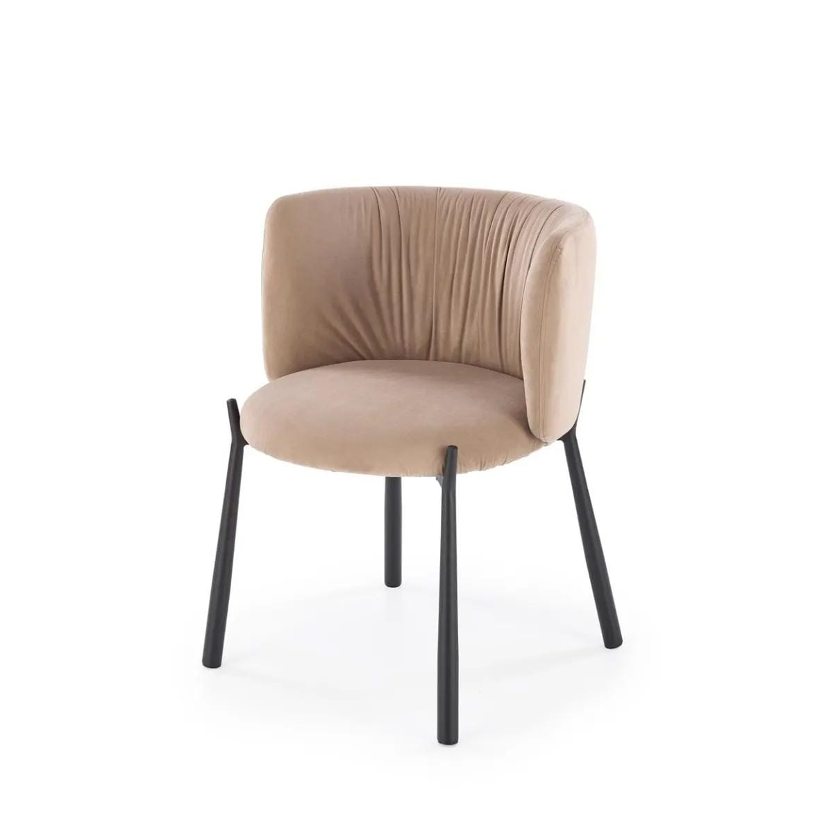 Krzesło tapicerowane K531 VELVET beżowe