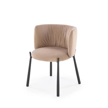 Krzesło tapicerowane K531 VELVET beżowe