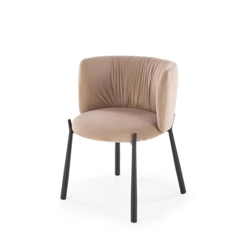 Krzesło tapicerowane K531 VELVET beżowe