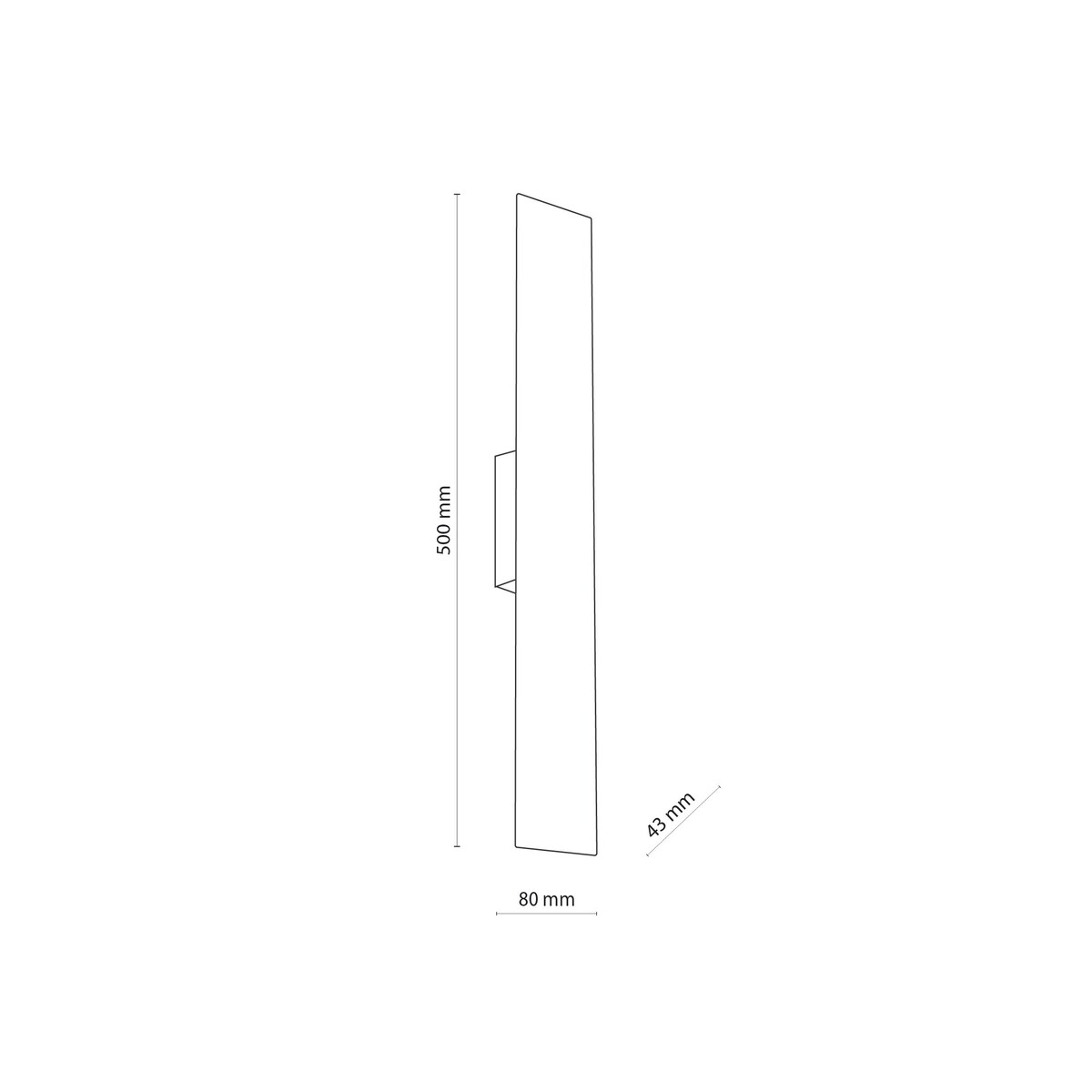 Kinkiet ścienny TK Lighting NAVI WHITE 4755 biały 50 cm 2xG9 nowoczesna lampa do sypialni, korytarza i łazienki przy lustrze