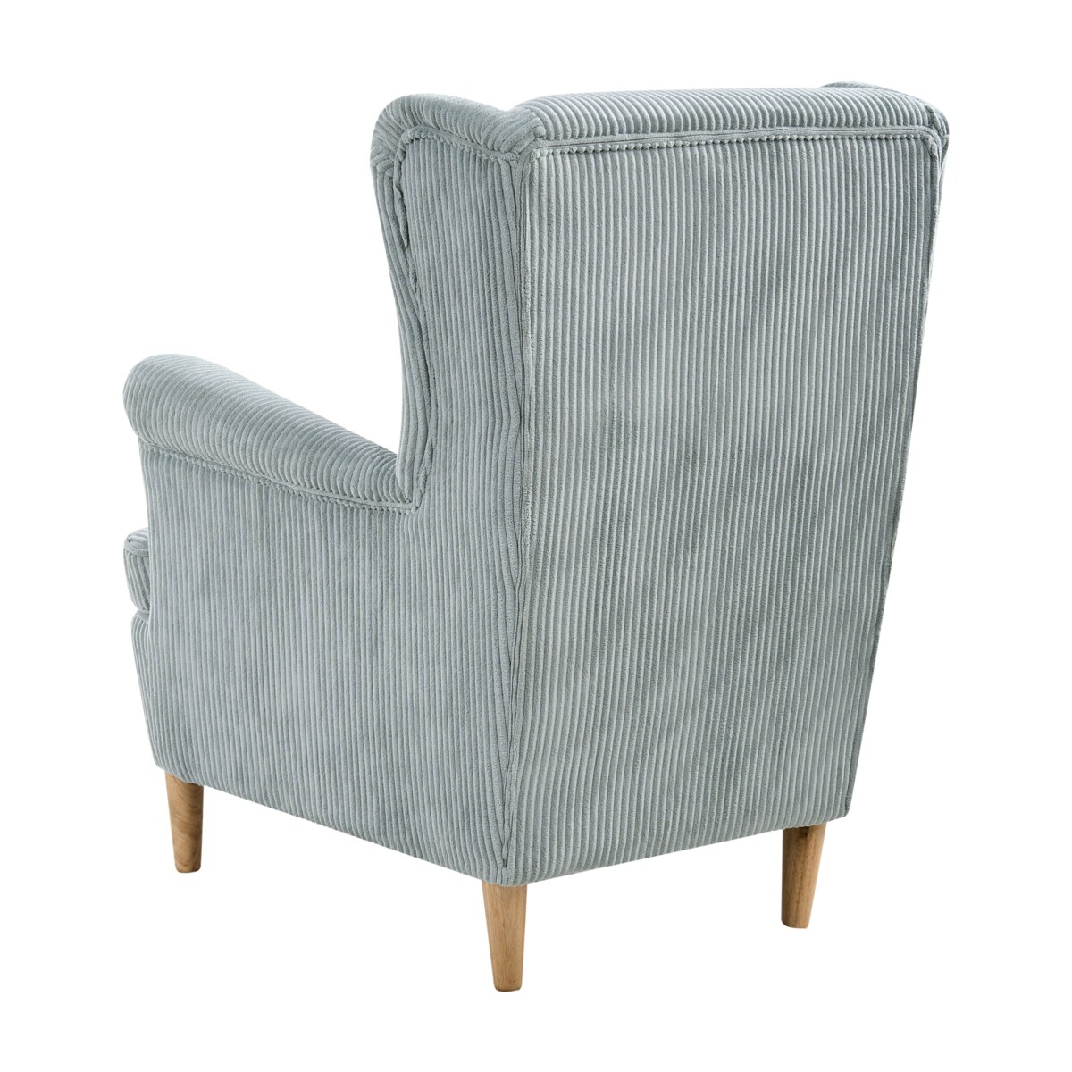 Fotel uszak ABSON Sztruks Błękitny