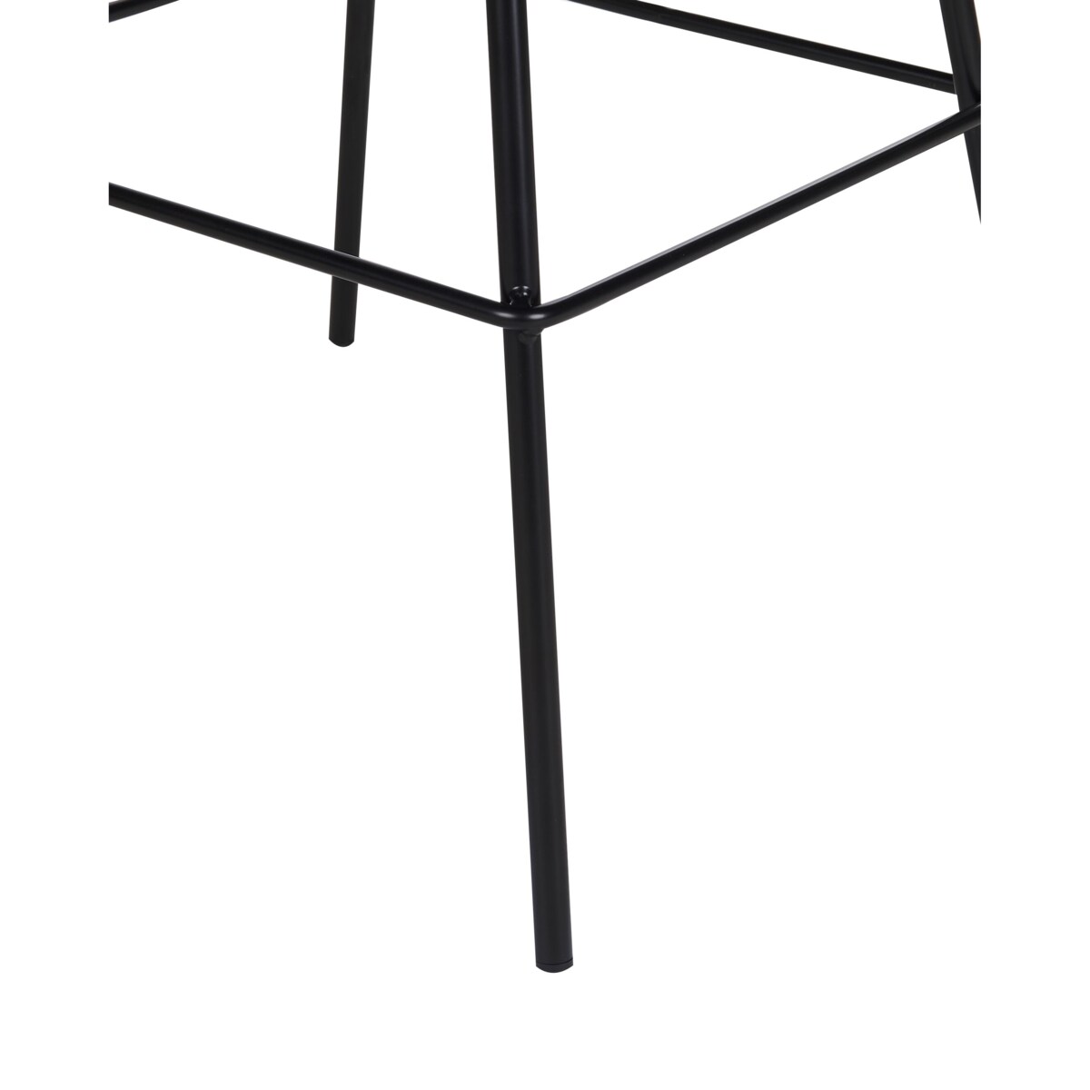 Zestaw 2 krzeseł barowych czarny SIBLEY