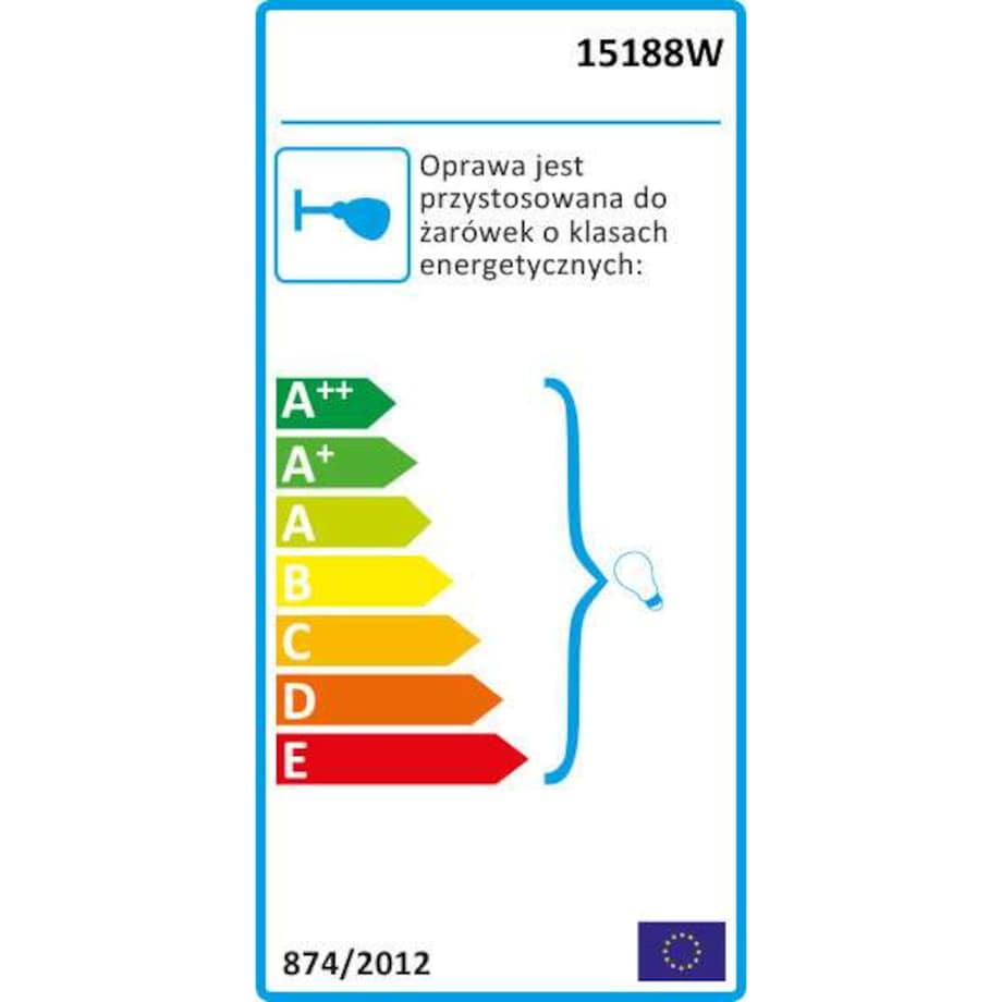 Kinkiet LAMPA ścienna AMY 15188W Globo abażurowa OPRAWA srebrna