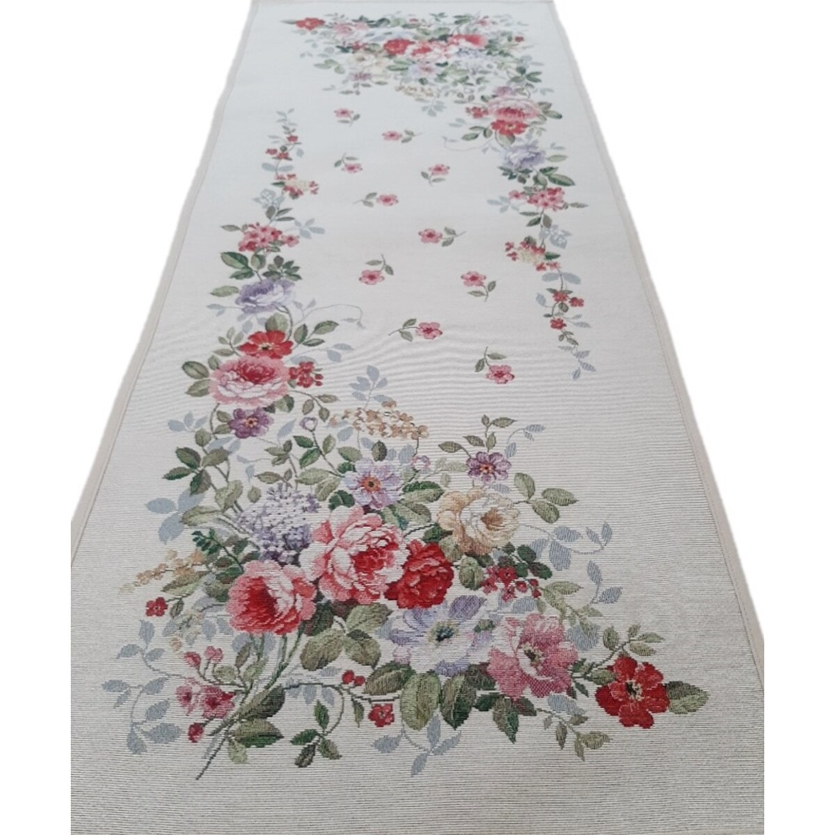 Bieżnik Na Stół 40X100 Cm Dekoracyjny Ozdobny Róże