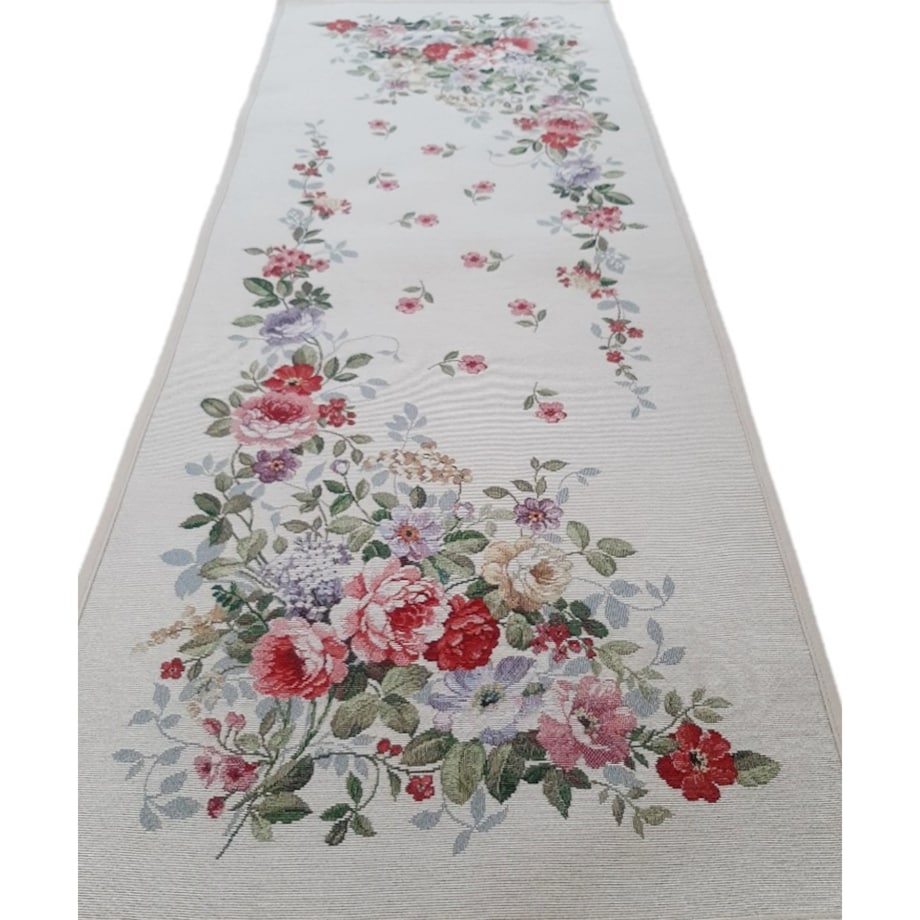 Bieżnik Na Stół 40X100 Cm Dekoracyjny Ozdobny Róże
