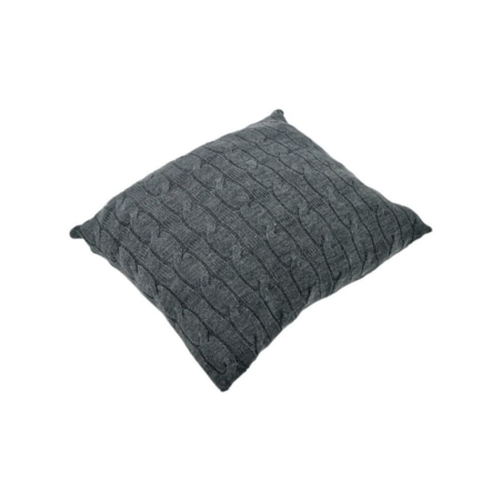 Poszewka dzianinowa na poduszkę 45x45 cm – VERONA ANTRACYT