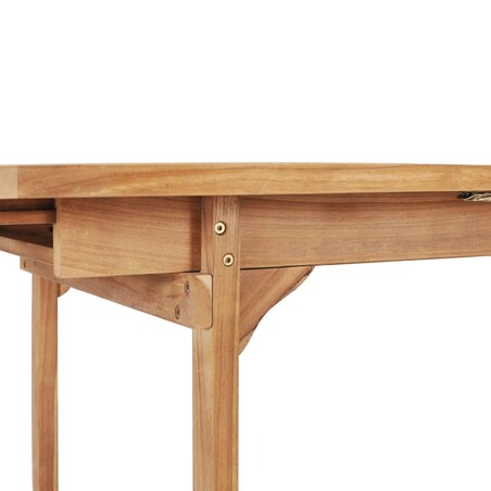 vidaXL Rozkładany stół ogrodowy, 150-200x100x75 cm, lite drewno tekowe