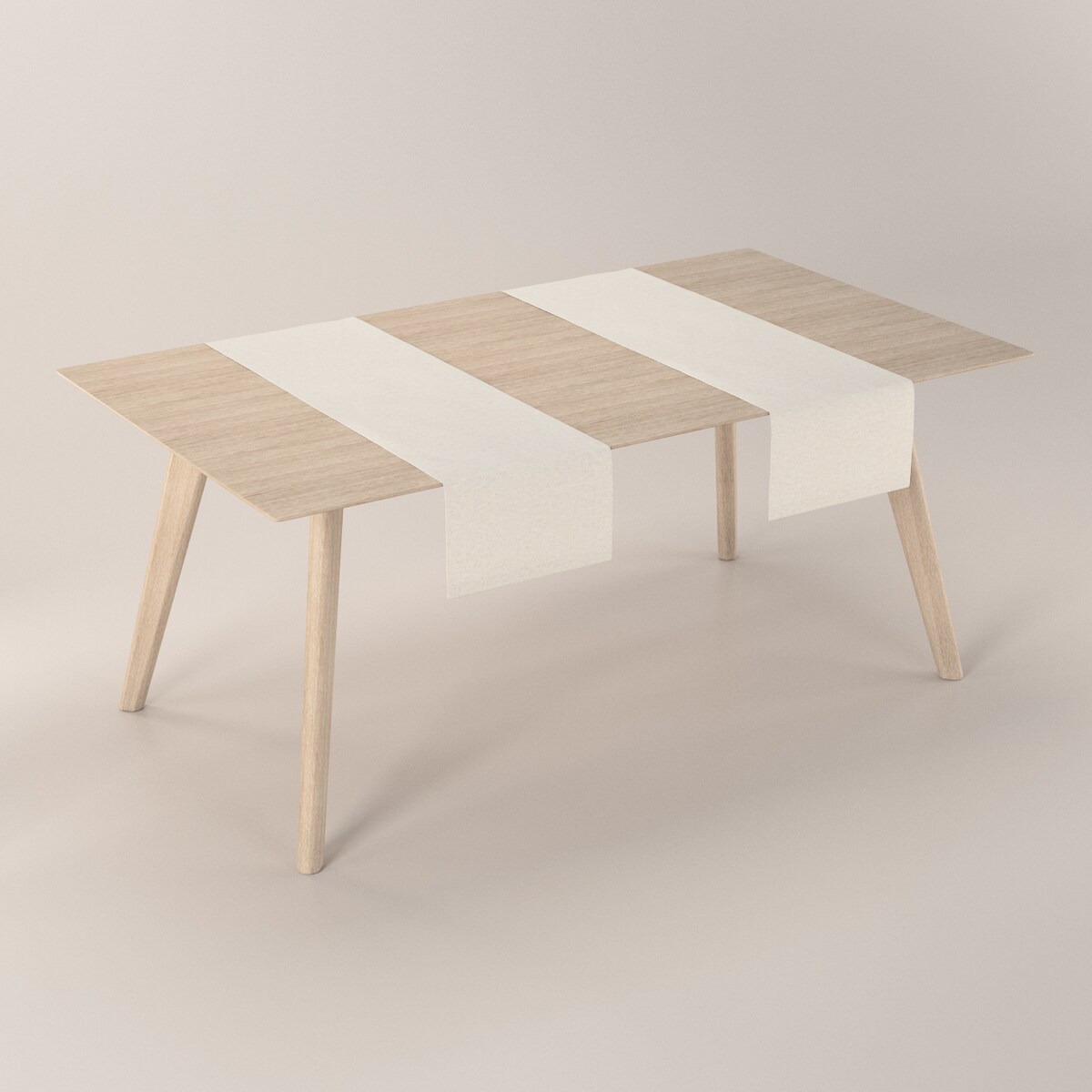 Bieżnik prostokątny 40x130 melanż szaro-beżowy